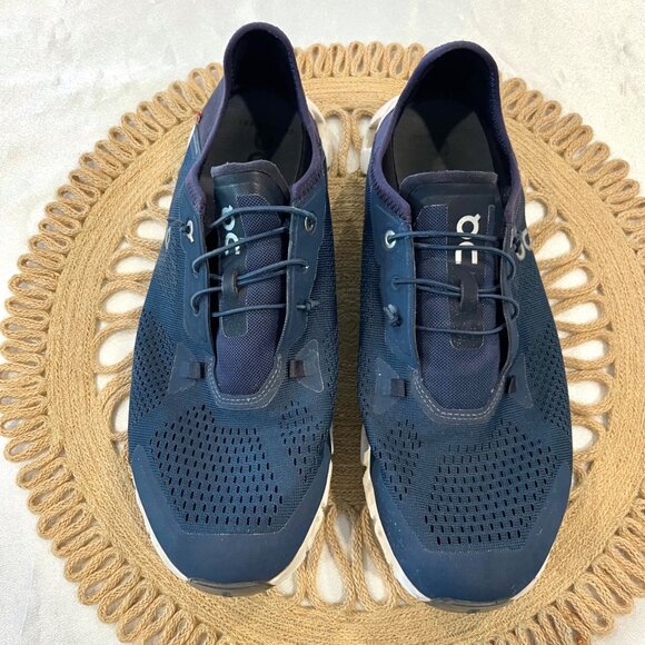 On Running Cloud 5 Coast Denim Midnight Athletic Shoes Navy and White Size 11 - Picture 3 of 9